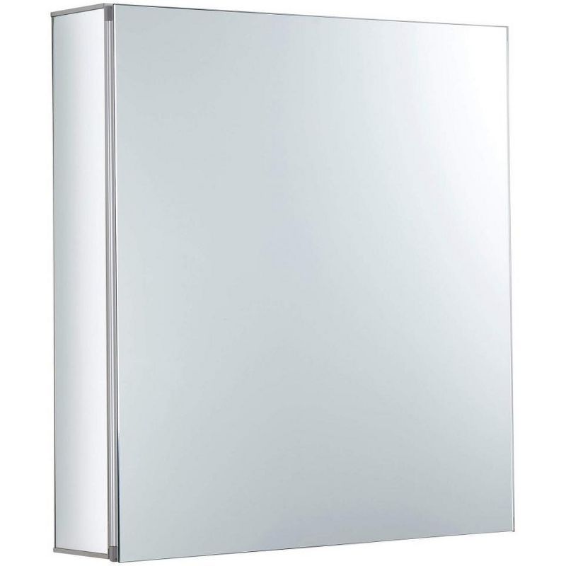 24" x 24" Aluminum Recessed/Surface Mount Medicine Cabinet with Mirrored Interior