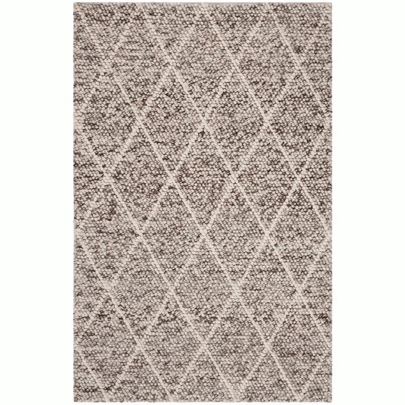 Ivory Elegance 4' x 6' Hand-Tufted Wool Blend Area Rug