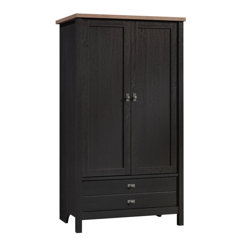 Raven Oak Cottage Style Armoire with Mirror