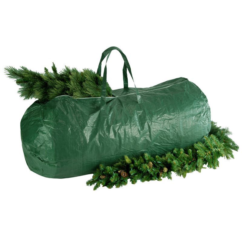 Green Heavy-Duty Christmas Tree Storage Bag with Handles