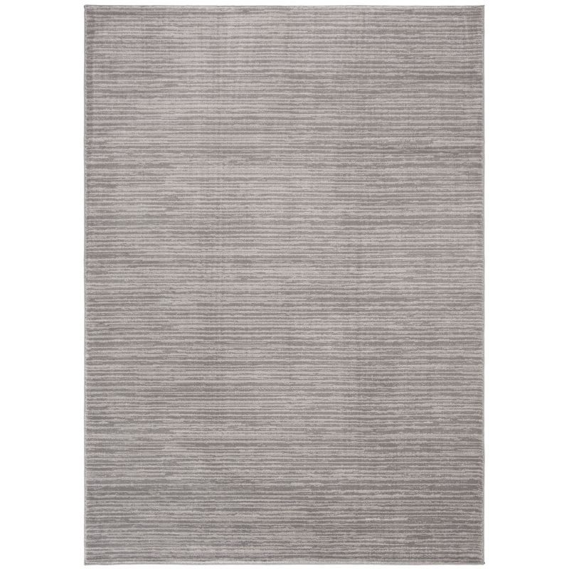 Metro Chic Silver 6' x 9' Hand-Knotted Synthetic Area Rug