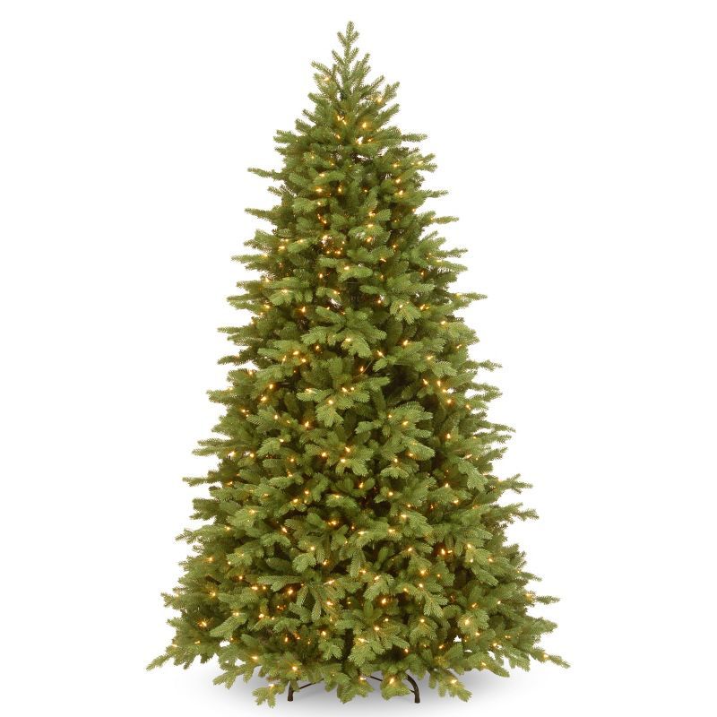 78" Green Fir Artificial Christmas Tree with Dual Color LED Lights