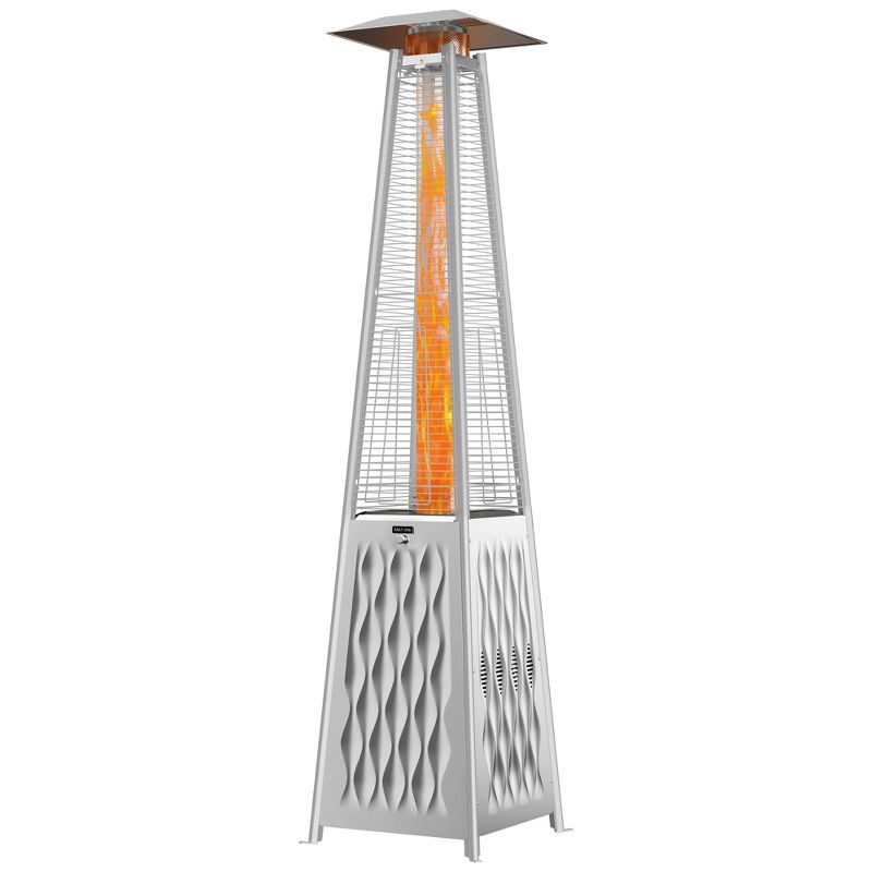 East Oak 91" Stainless Steel Pyramid Propane Patio Heater