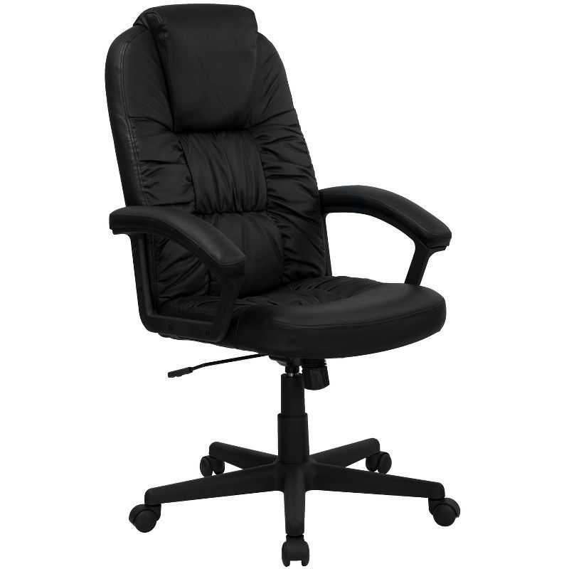 Hansel High Back Black LeatherSoft Executive Swivel Office Chair