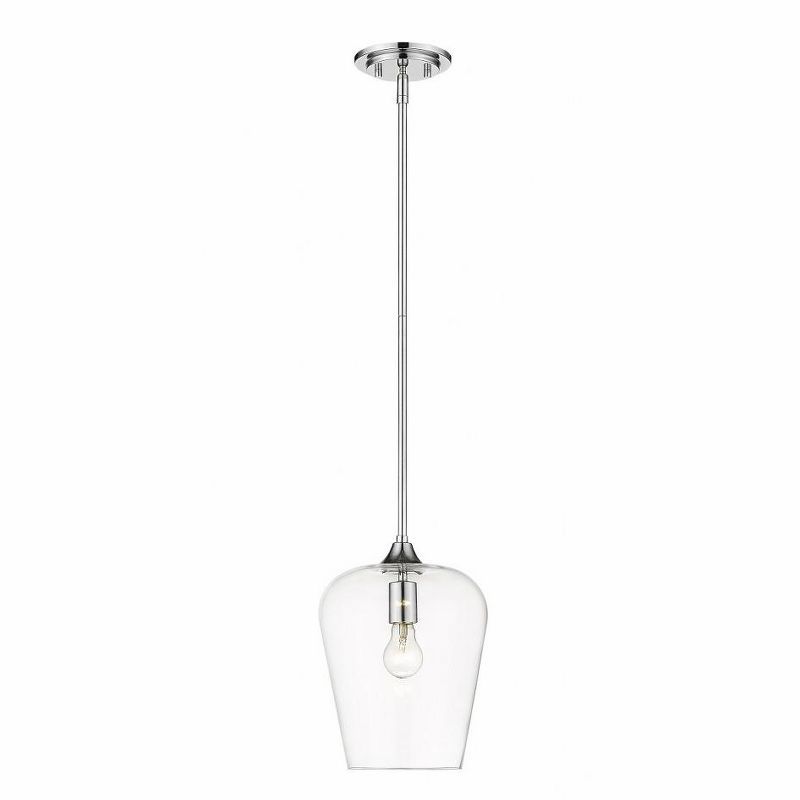 Modern Chrome Glass LED Pendant Light