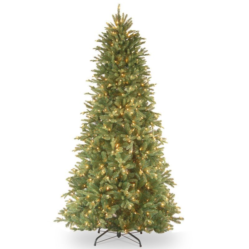 Slim Tiffany Fir 6.5-Foot Prelit Artificial Christmas Tree with Clear Lights