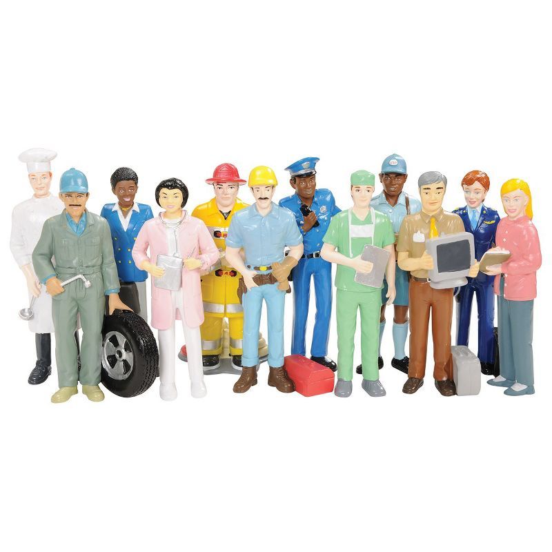 Colorful Vinyl Career Figures Set of 12