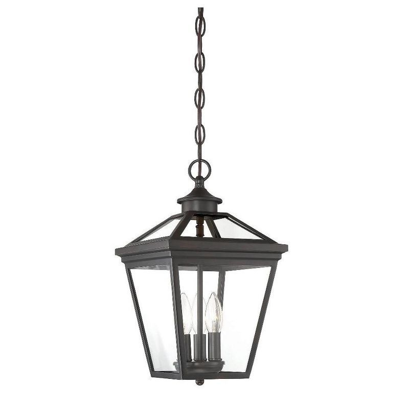 Ellijay English Bronze 3-Light Outdoor Hanging Lantern