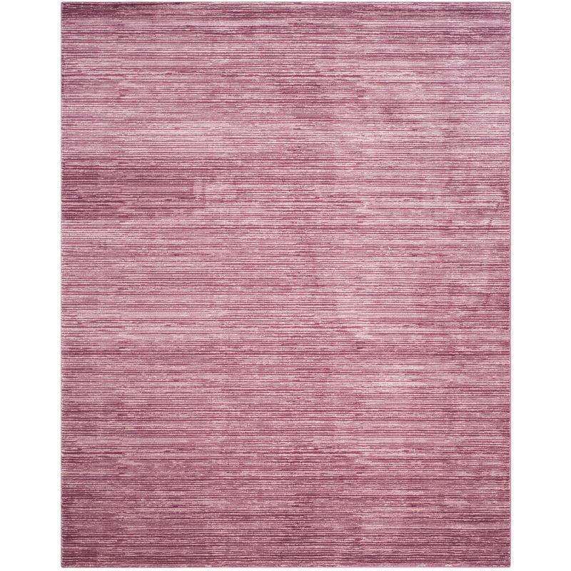 Grape Radiance 8' x 10' Synthetic Round Area Rug for High Traffic Areas