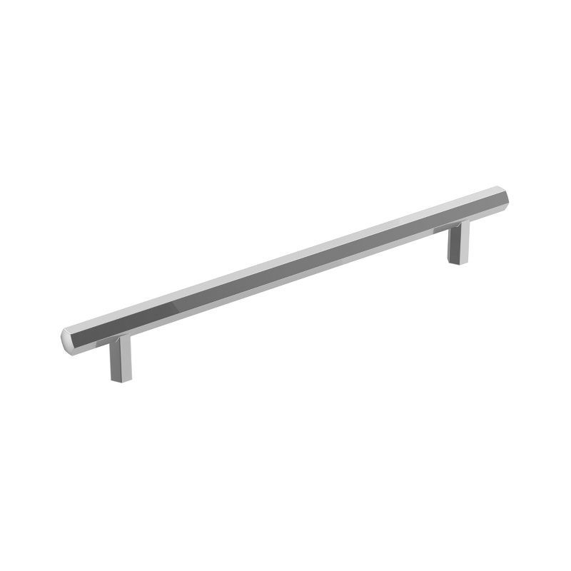 Caliber 7-9/16 inch Polished Chrome Modern Cabinet Bar Pull