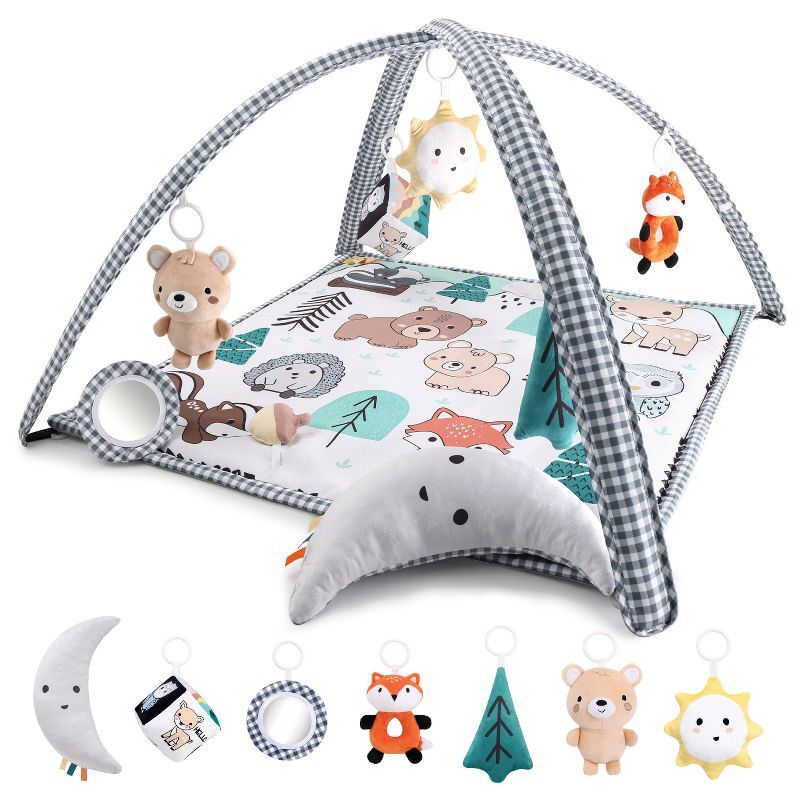 Woodland Animals 7-in-1 Baby Activity Play Gym and Mat