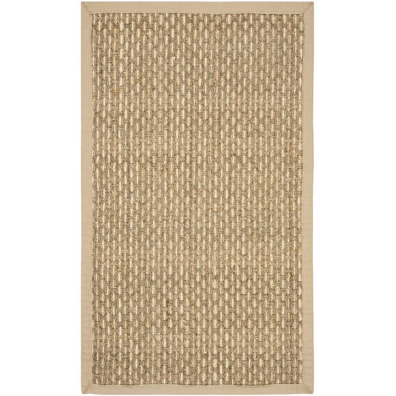 Off-White Hand-Knotted Cotton Shape Area Rug - 4' x 6'