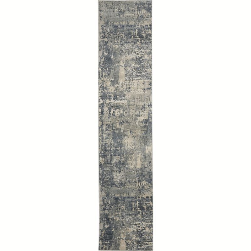 Handmade Mineral-Inspired Beige and Grey Synthetic Area Rug