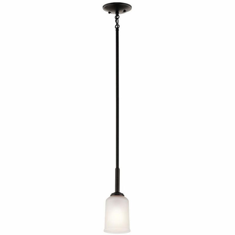 Olde Bronze Mini Pendant Light with Clear Glass Shade