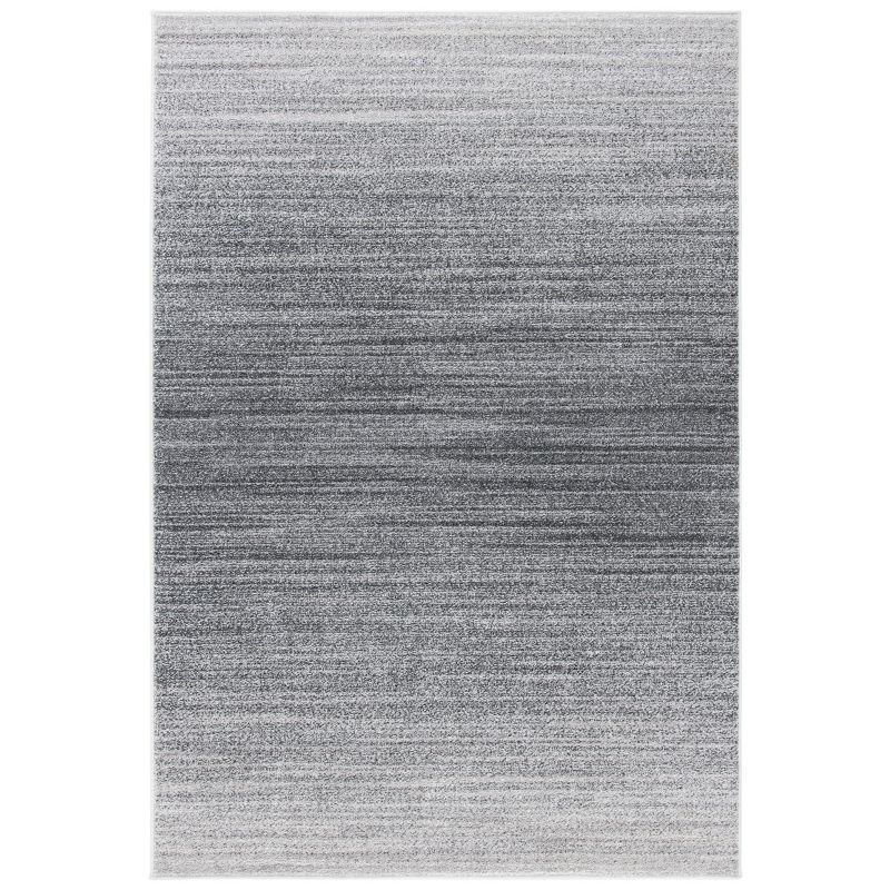 Handmade Grey/Ivory Rectangular Synthetic Rug - 3x5 Feet