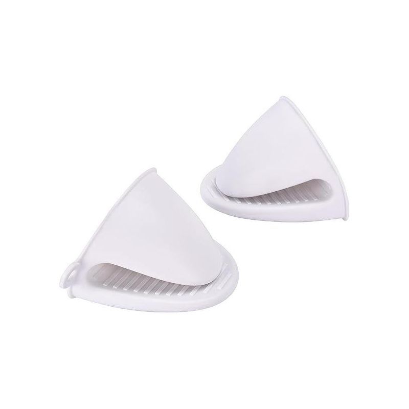 Creme White Silicone Mini Pot Holders Set of 2