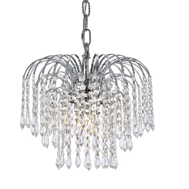 Royal Cut Chrome 3-Light Crystal Pendant