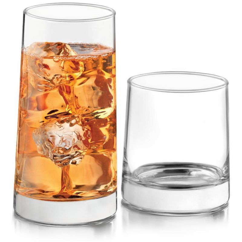 Libbey Cabos 16-Piece Clear Glass Tumbler and Rocks Set