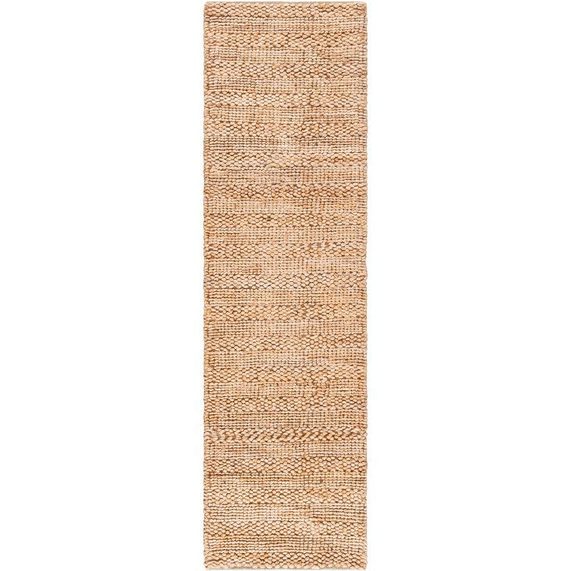 Hand-Knotted Natural Fiber 27" Non-Slip Area Rug