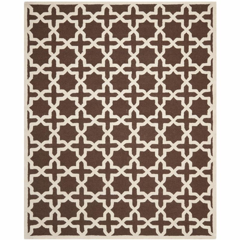 Ivory Cotton-Wool Blend 8' x 10' Hand-Tufted Rectangular Rug