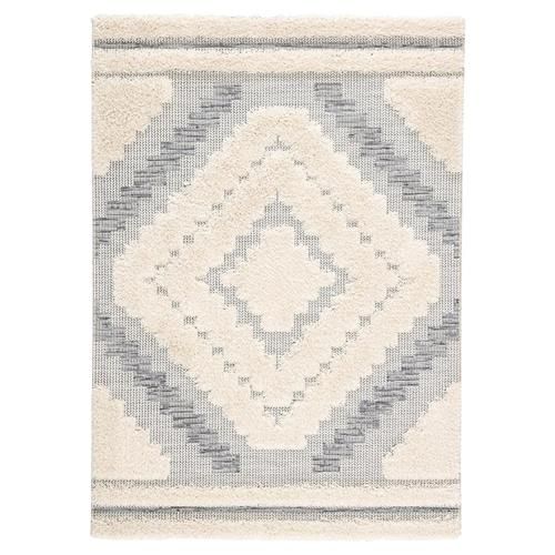 Coastal Charm Gray Geometric 4'x6' Reversible Area Rug