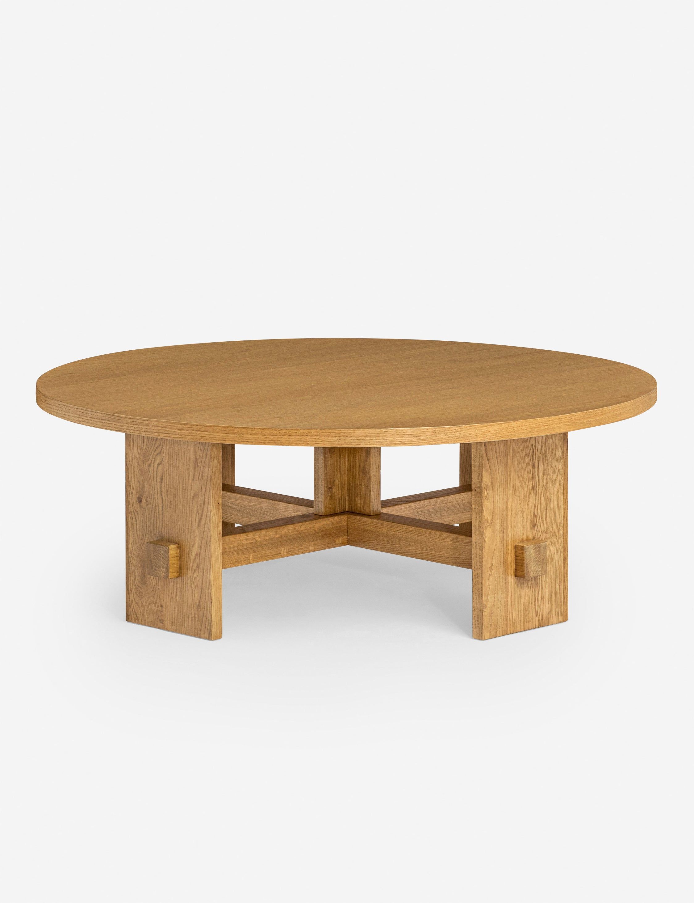 Saguaro 46" Round Light Oak Coffee Table