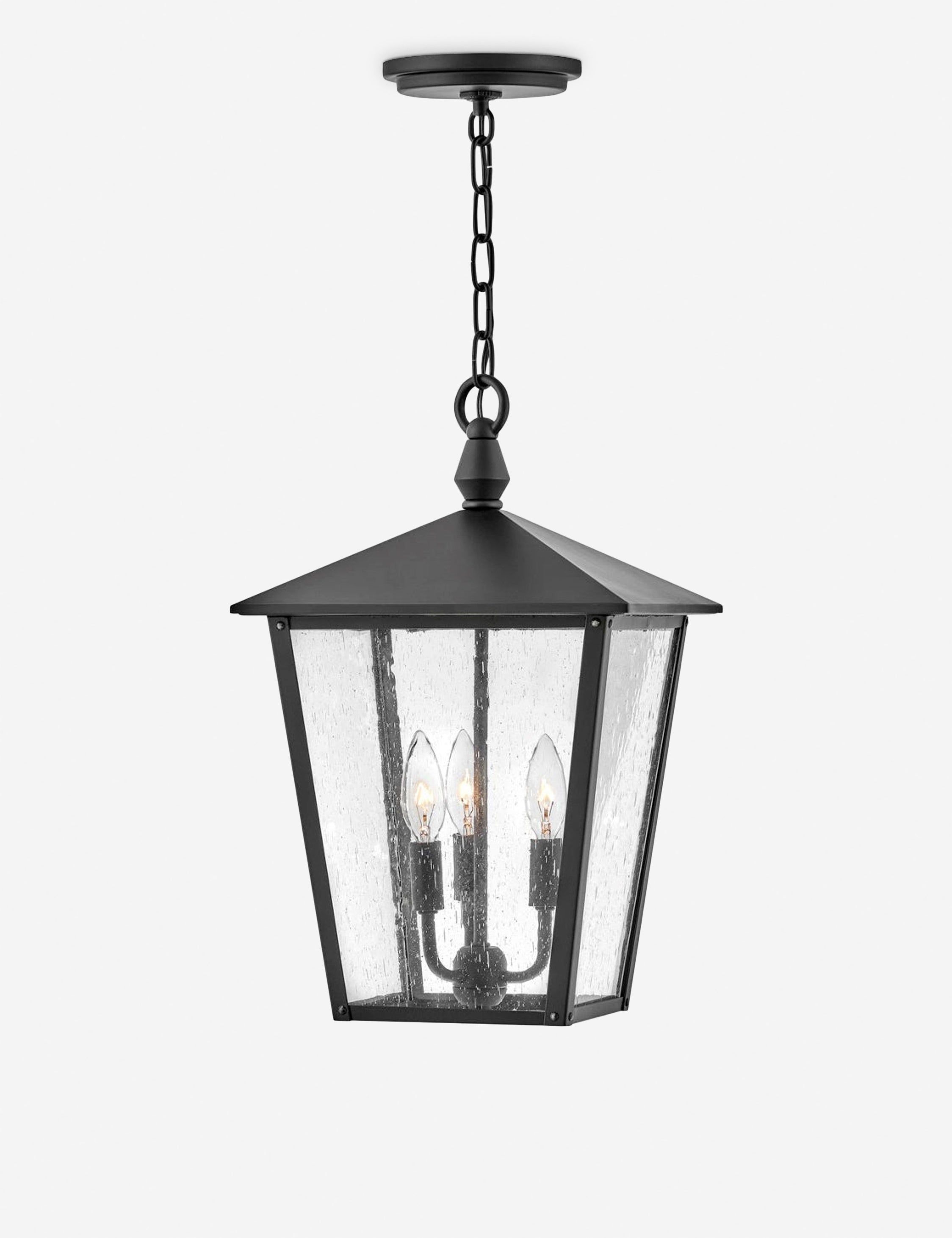 Huntersfield Black 11" 3-Light Outdoor Hanging Lantern