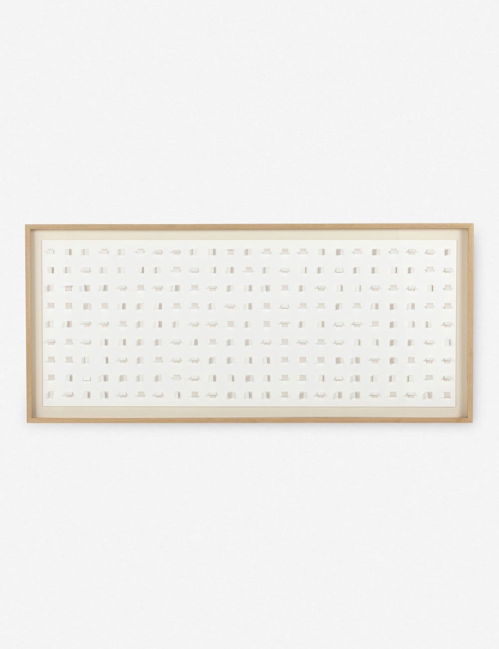 Sand Abstract Canvas Print with Oak Frame, 32" x 72"