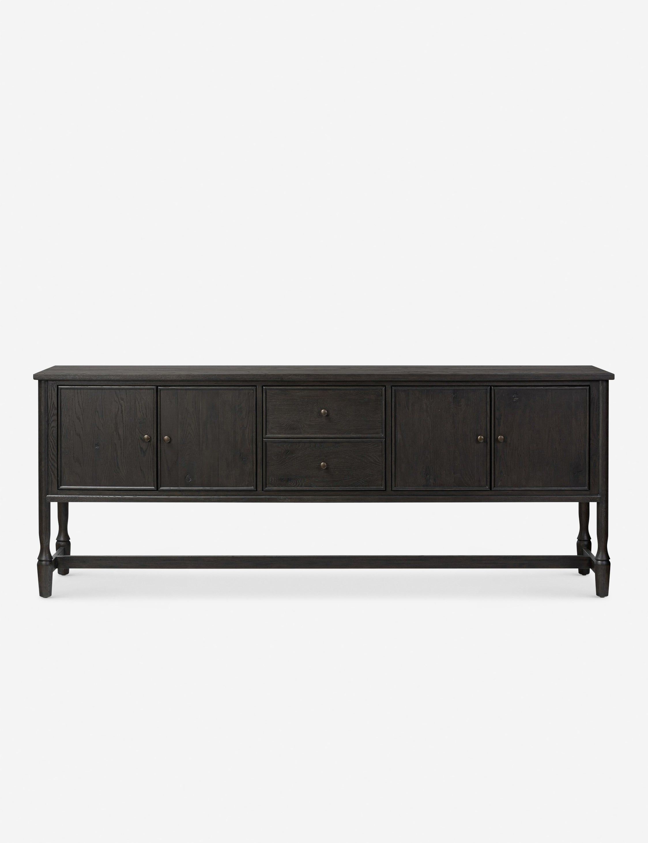 Smoked Black Oak Modern Sideboard with Drawers