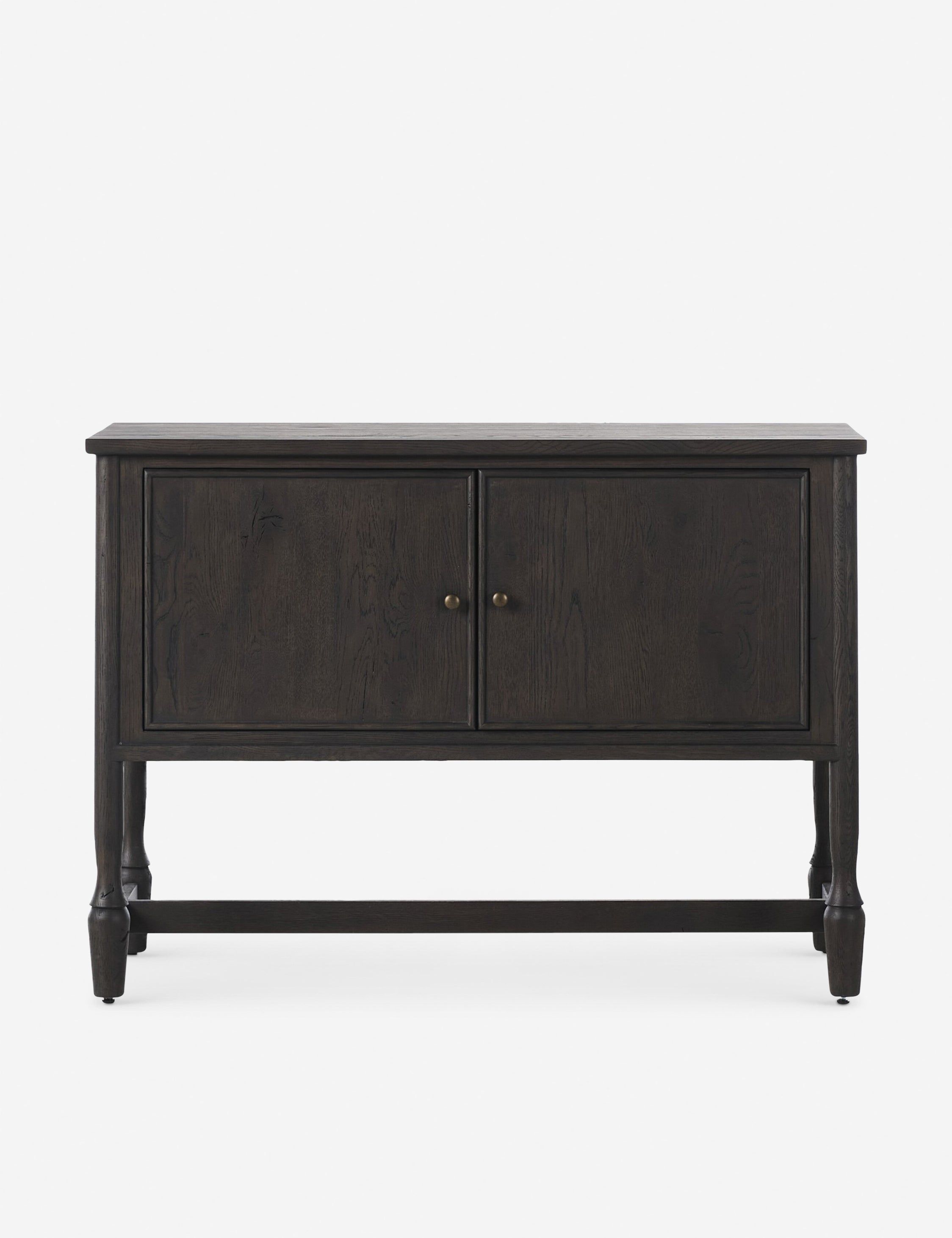 Bari 46" Cracked Smoked Black Oak Veneer Sideboard