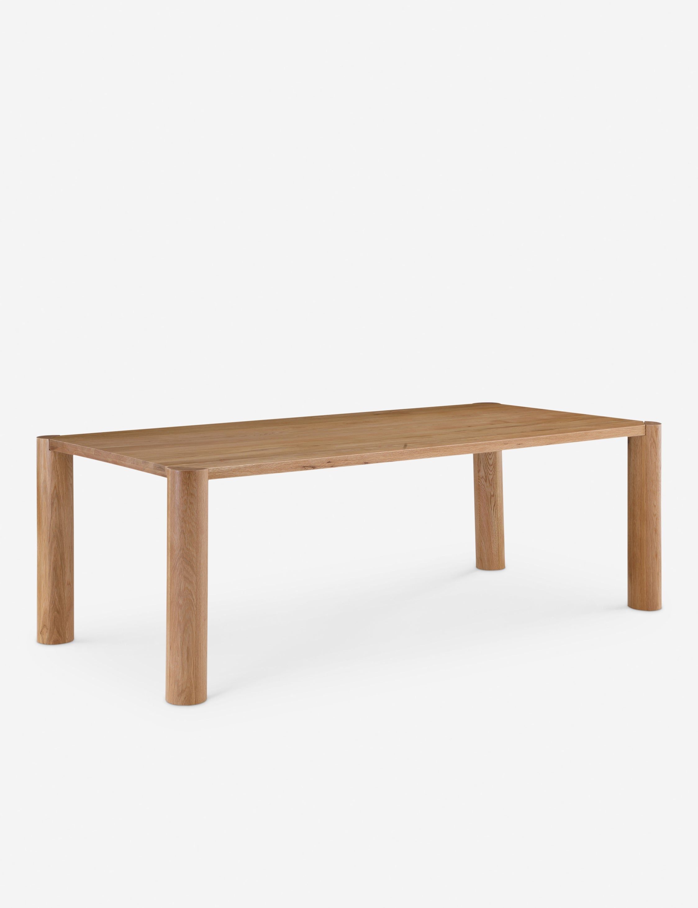 Artful Oak Natural 76" Rectangular Dining Table for Eight
