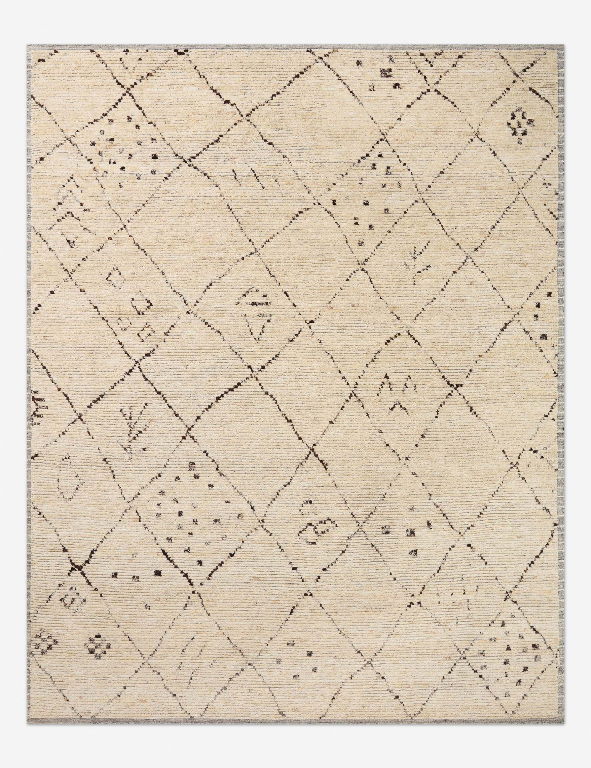 Briyana II Hand-Knotted Wool Rug by Amber Lewis x Loloi - Natural and Stone / 8'6" x 11'6"