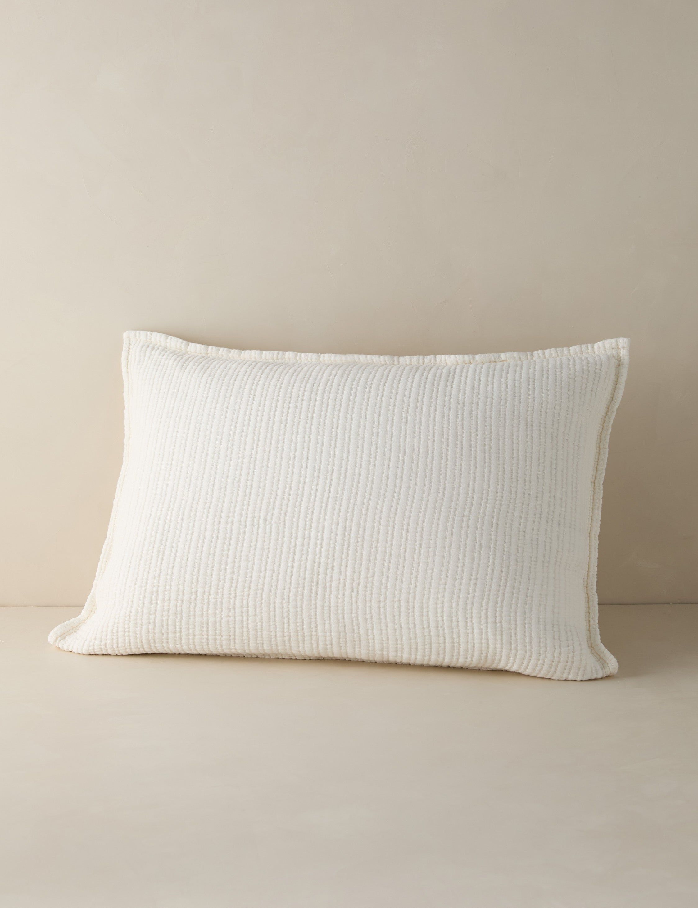 Chatham Cream Cotton Standard Pillow Sham