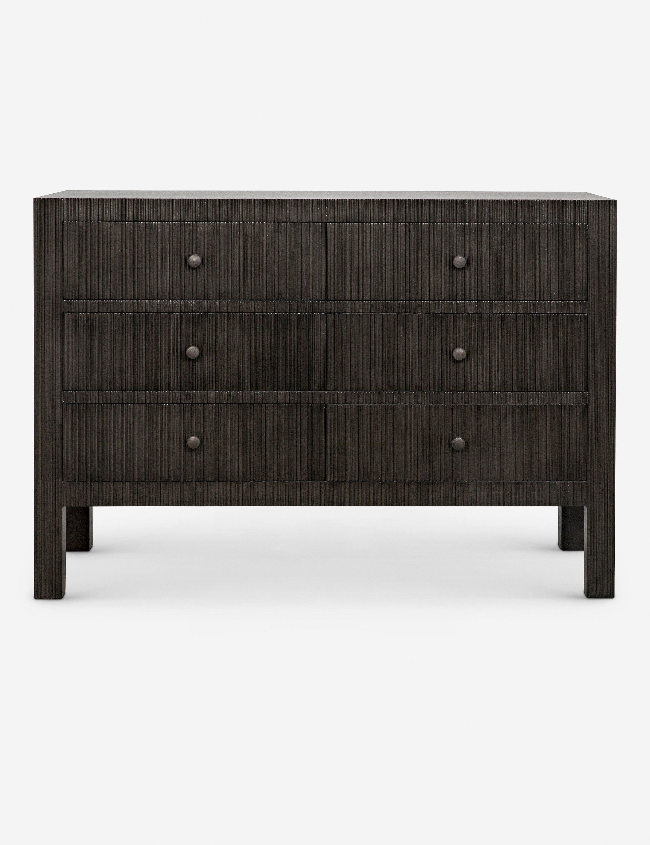 Conrad Double Black Mahogany 6-Drawer Dresser