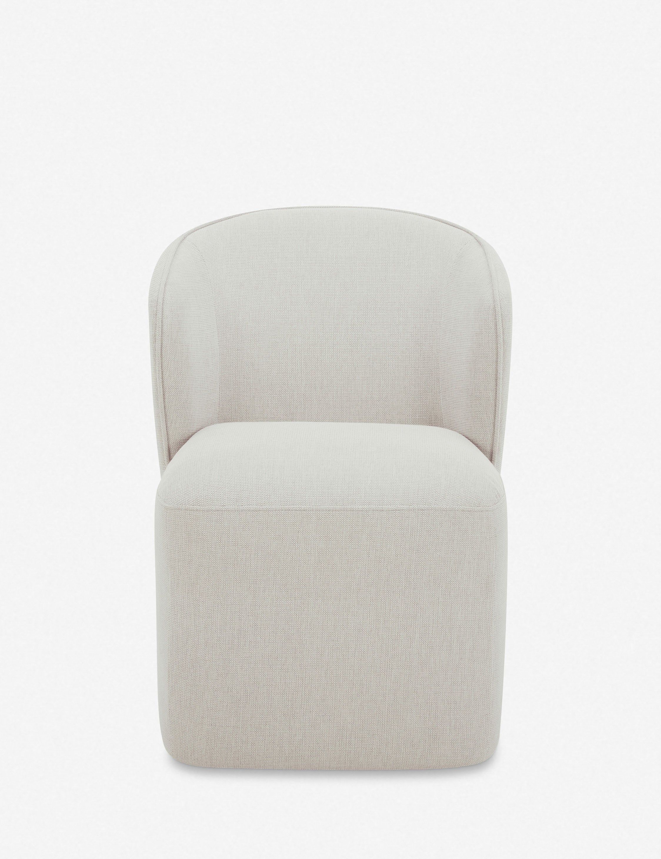 Heather Grey Upholstered Swivel Parsons Side Chair