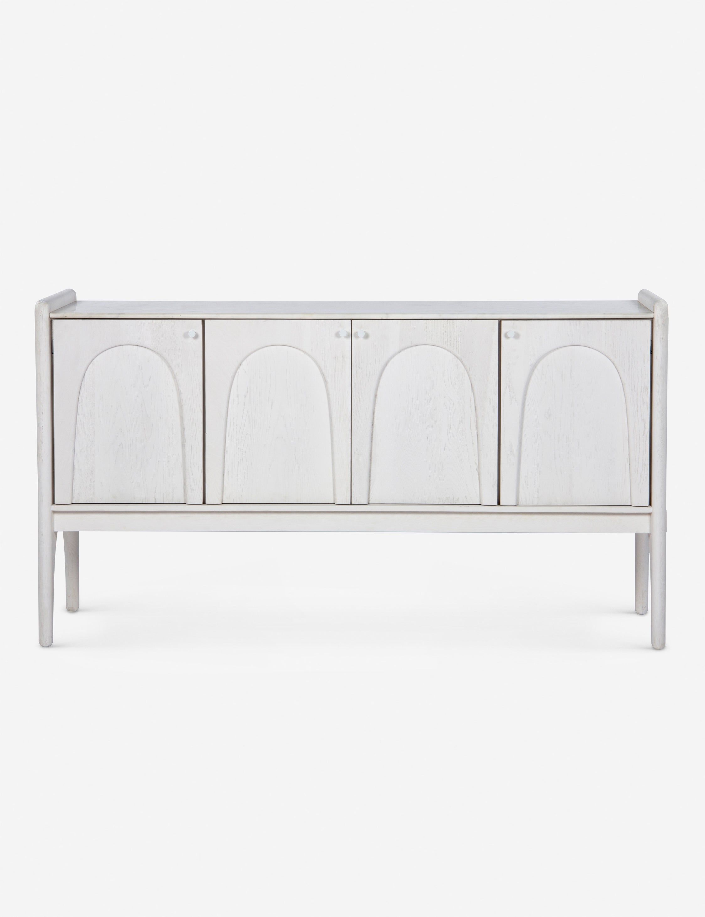 Washed Ash 4-Door Arch Motif Sideboard