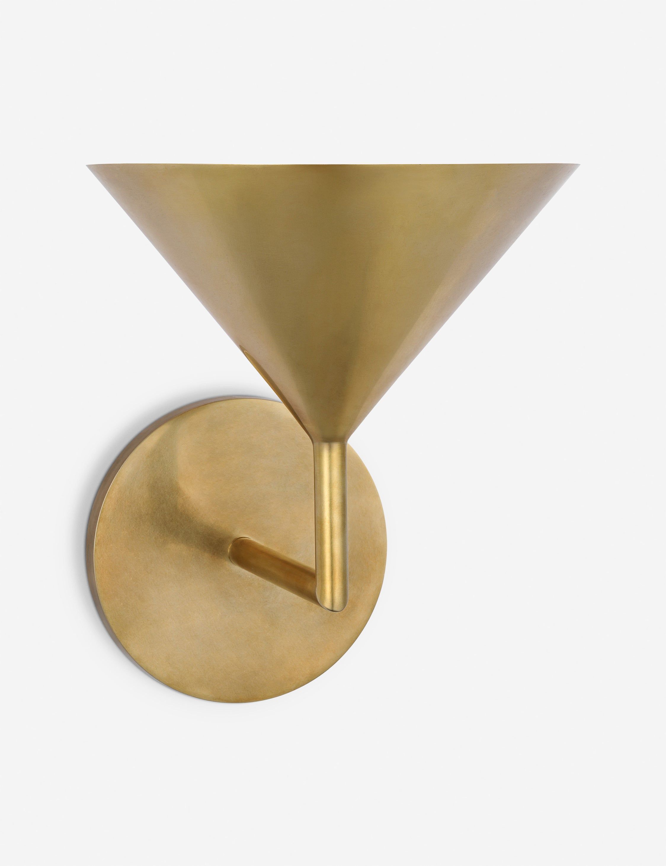 Orsay Geometric Brass & Bronze 8.75" Wall Sconce