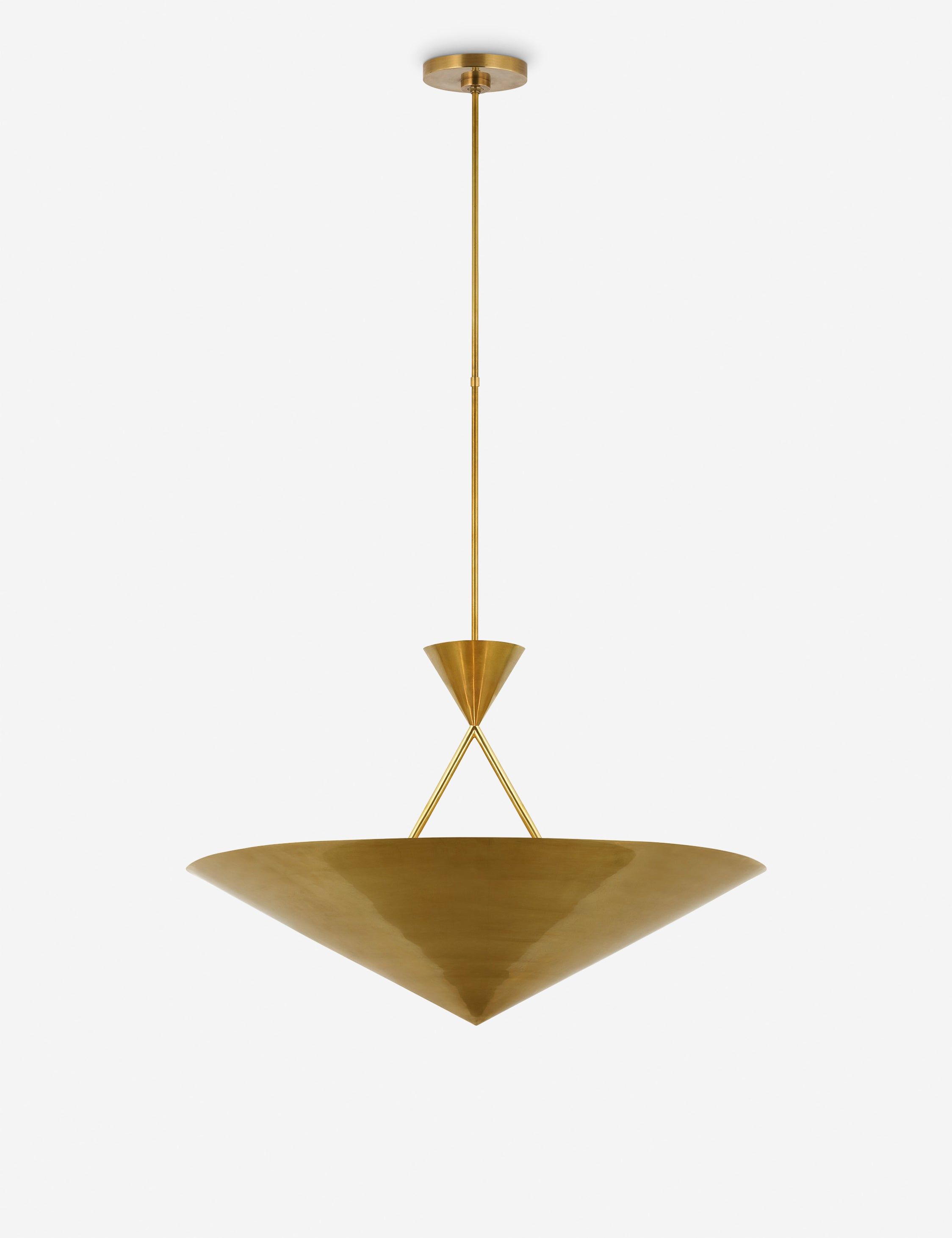 Antique Brass 30" Modern Geometric Chandelier