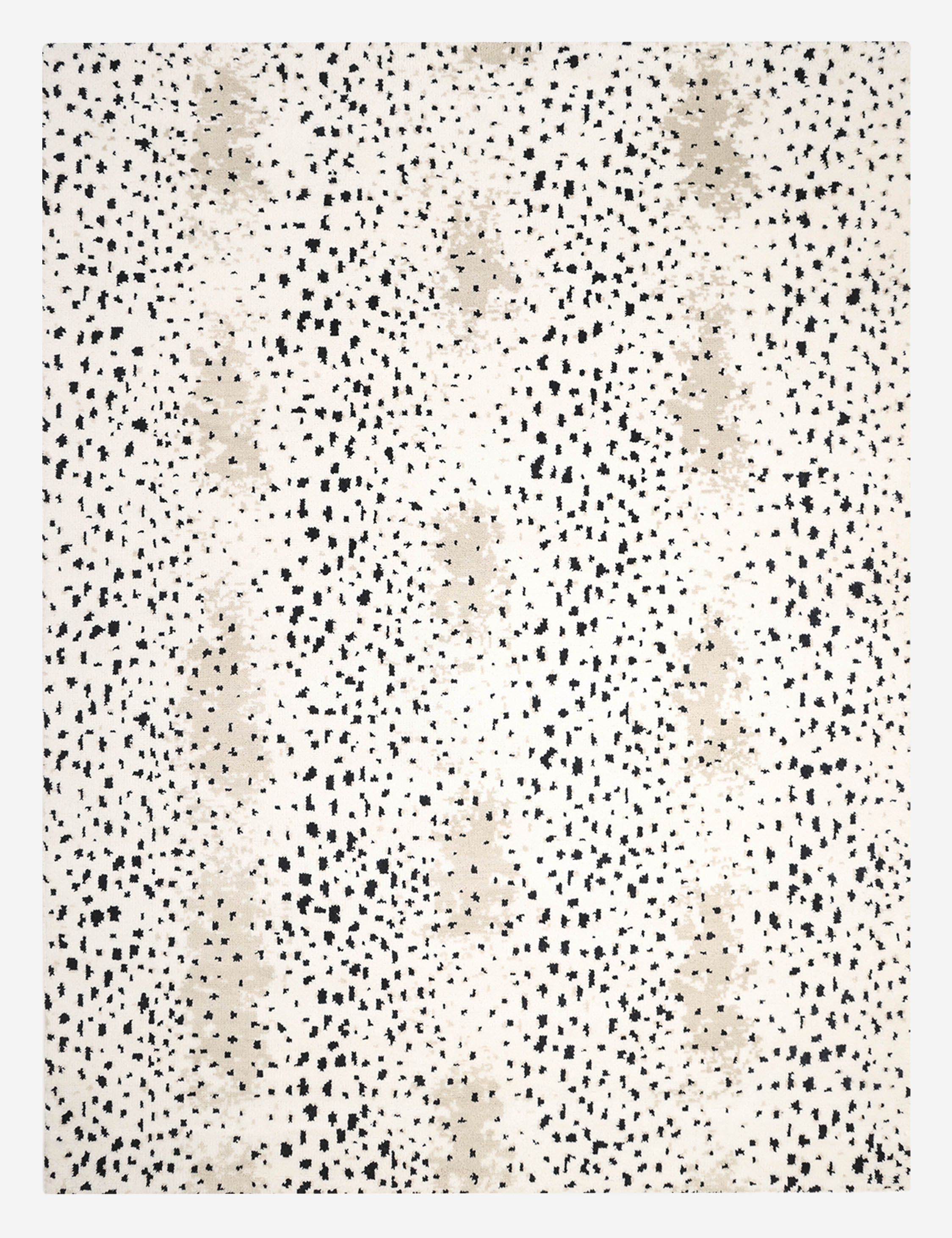 Louis Ivory 8' x 10' Hand-Knotted Wool Animal Print Area Rug
