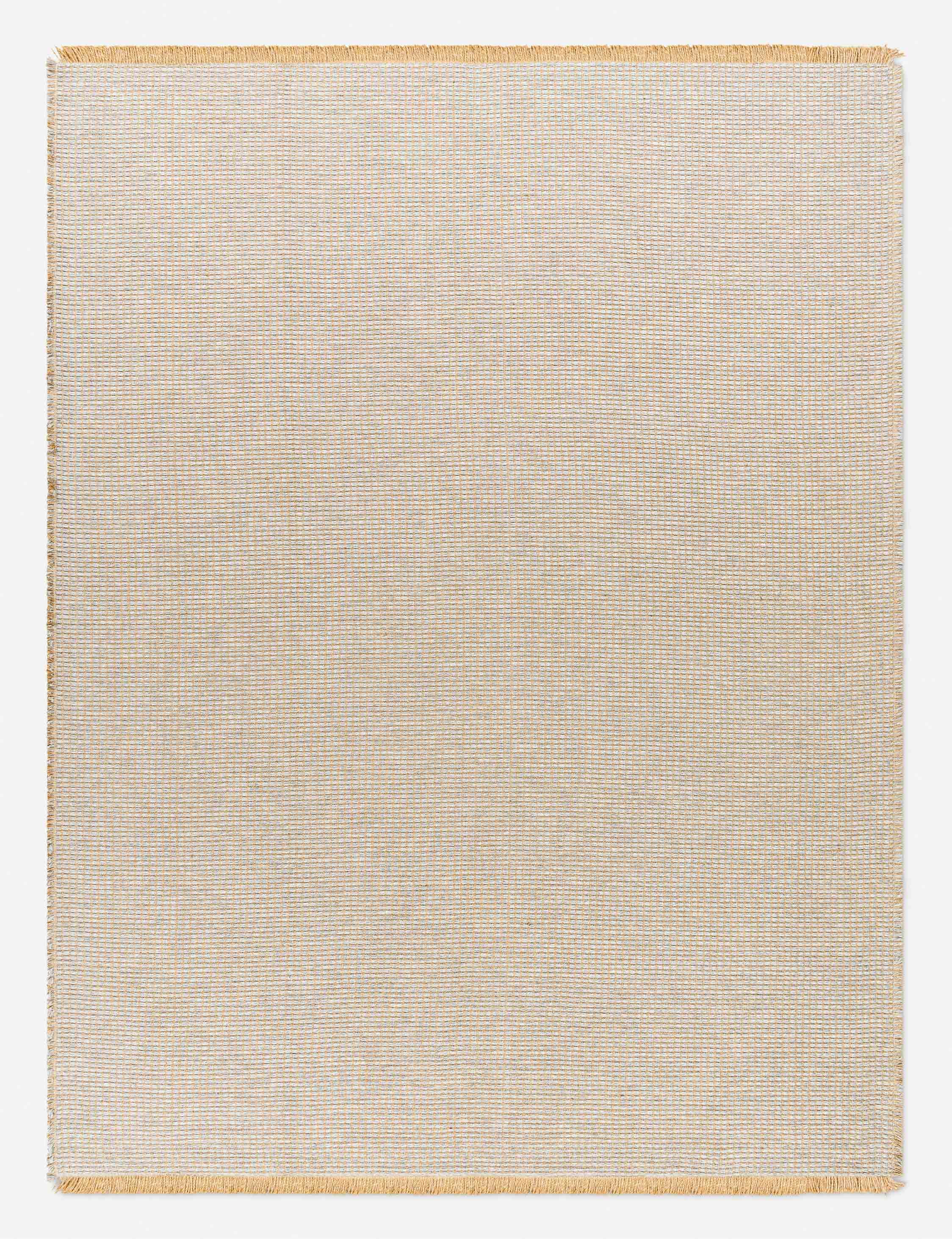 Gray and Natural Jute and Polypropylene Runner Rug, 2'7" x 7'3"