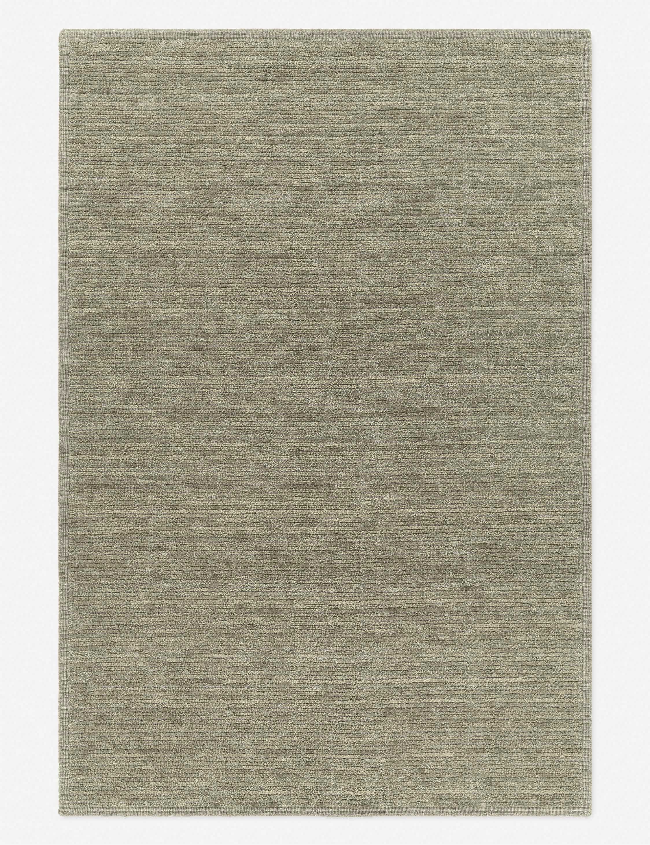 Adalia Hand-Knotted Easy Care Wool Area Rug, 10' x 14', Gray