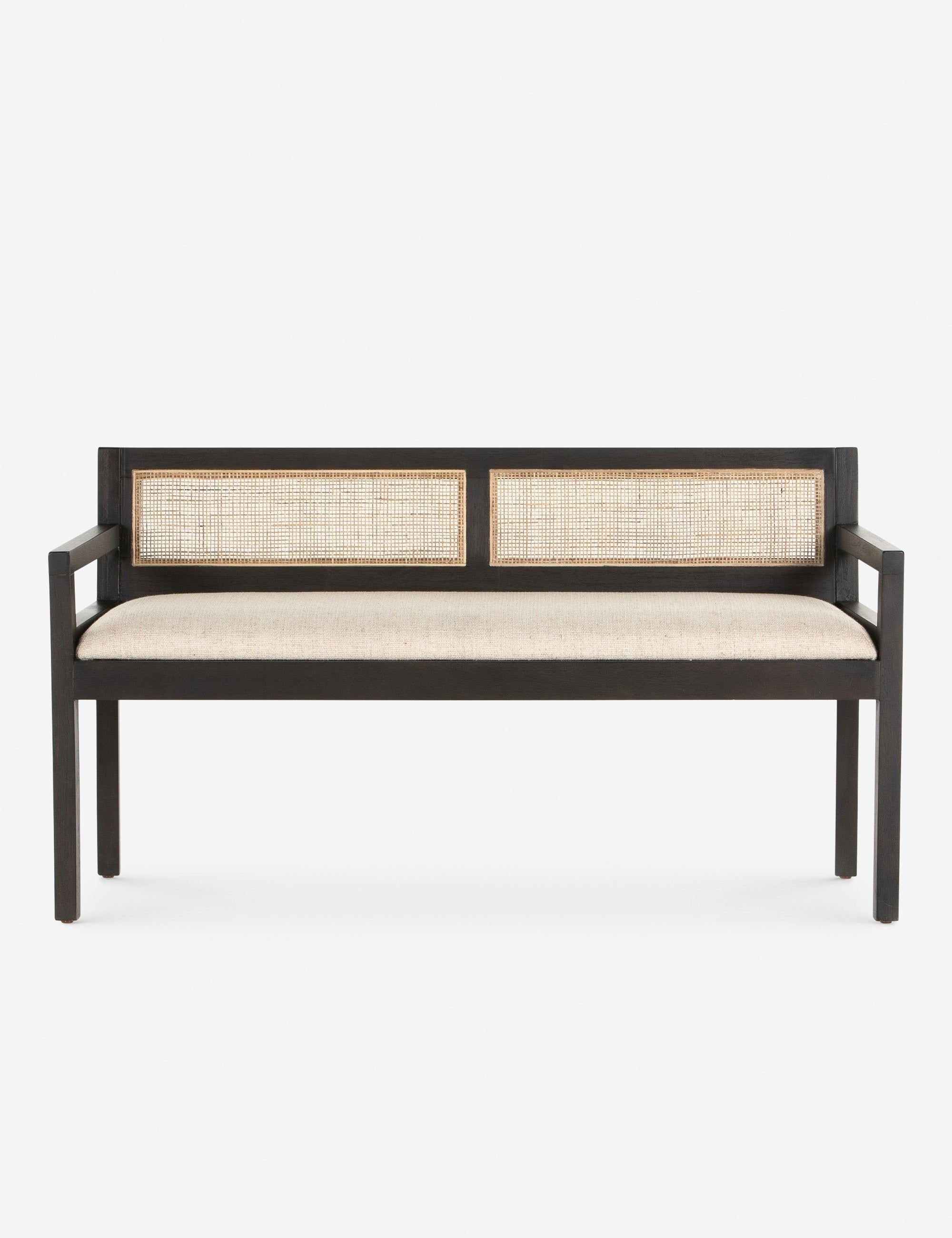 Clarita Cream 54'' Modern Upholstered Bedroom Bench