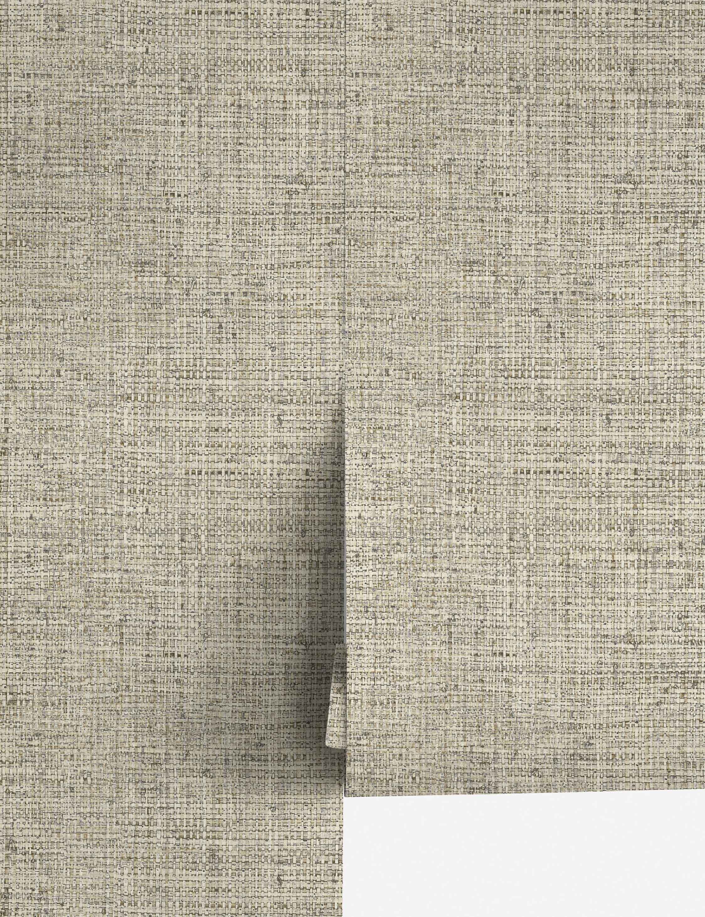 Natural Grasscloth Textured Peel and Stick Wallpaper