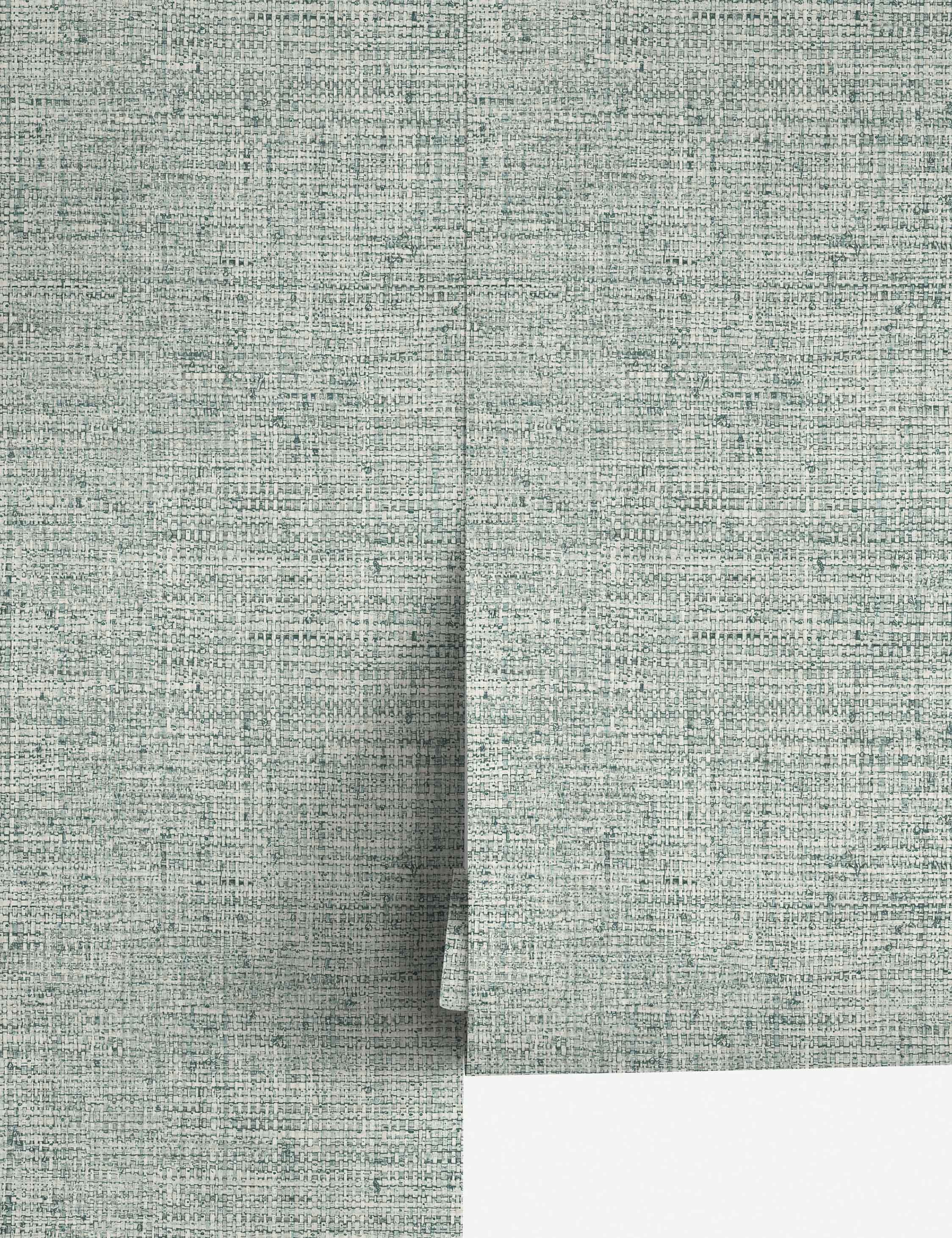 Blue Papyrus Weave Peel and Stick Grasscloth Wallpaper