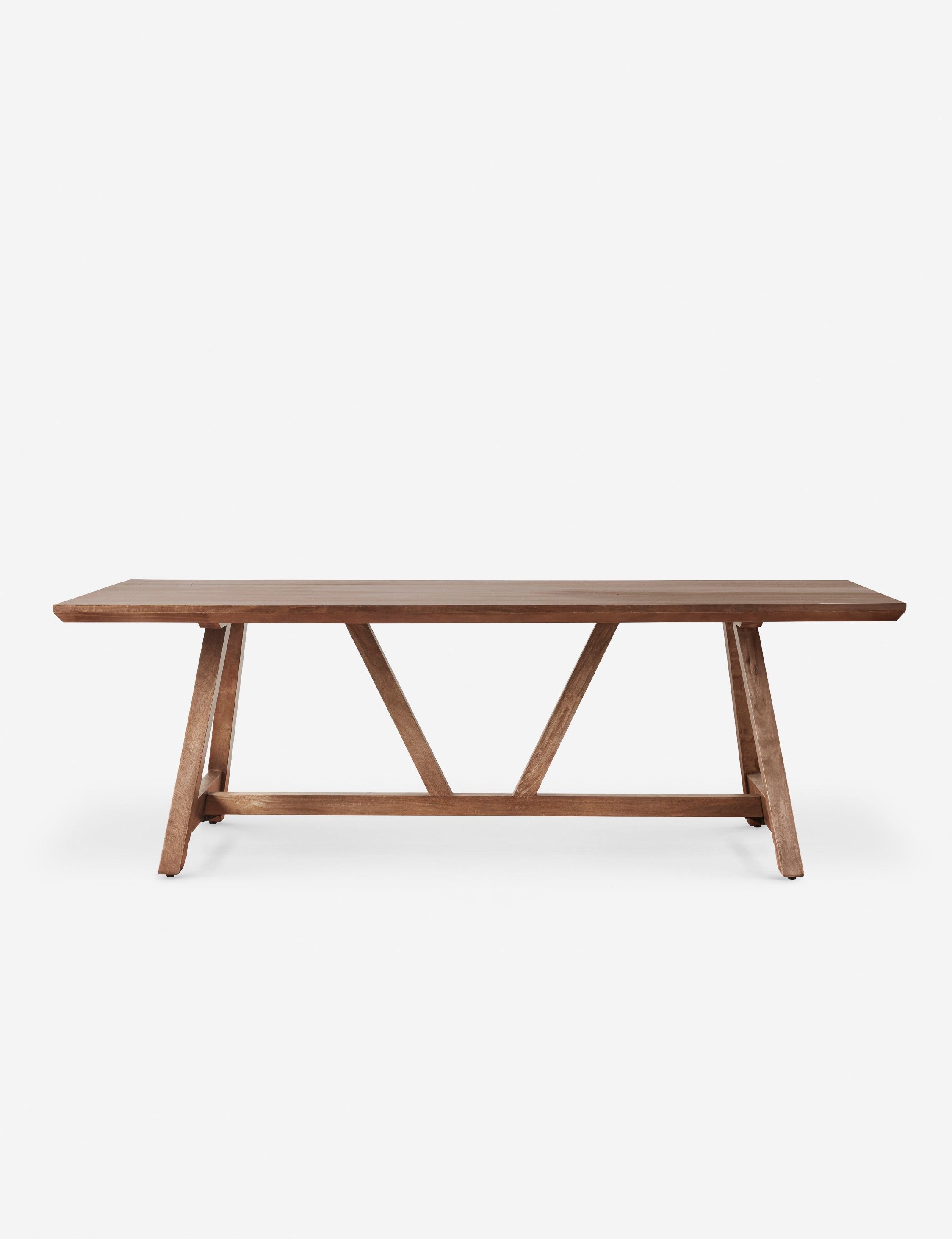 Dashwood Brown Farmhouse Wood Dining Table