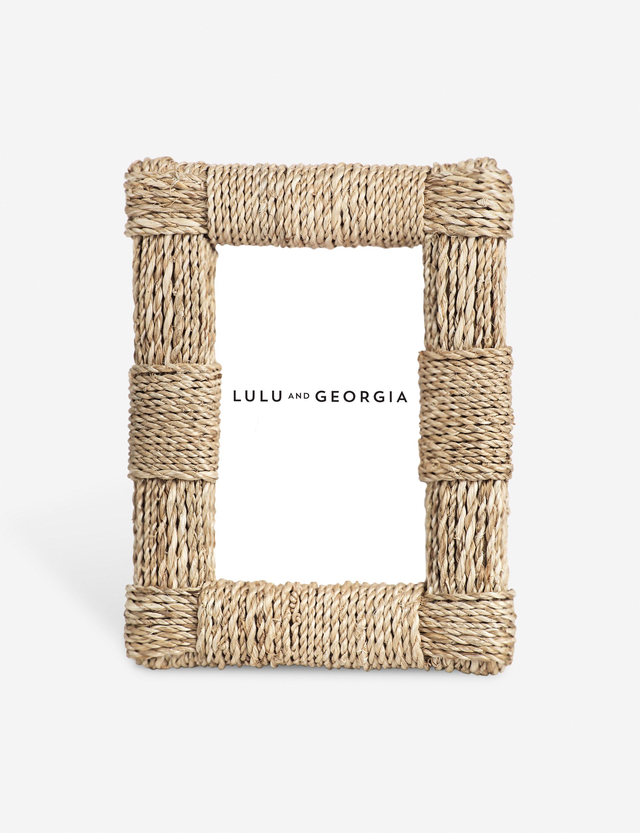 Natural Abaca Rope 4x6 Tabletop Picture Frame