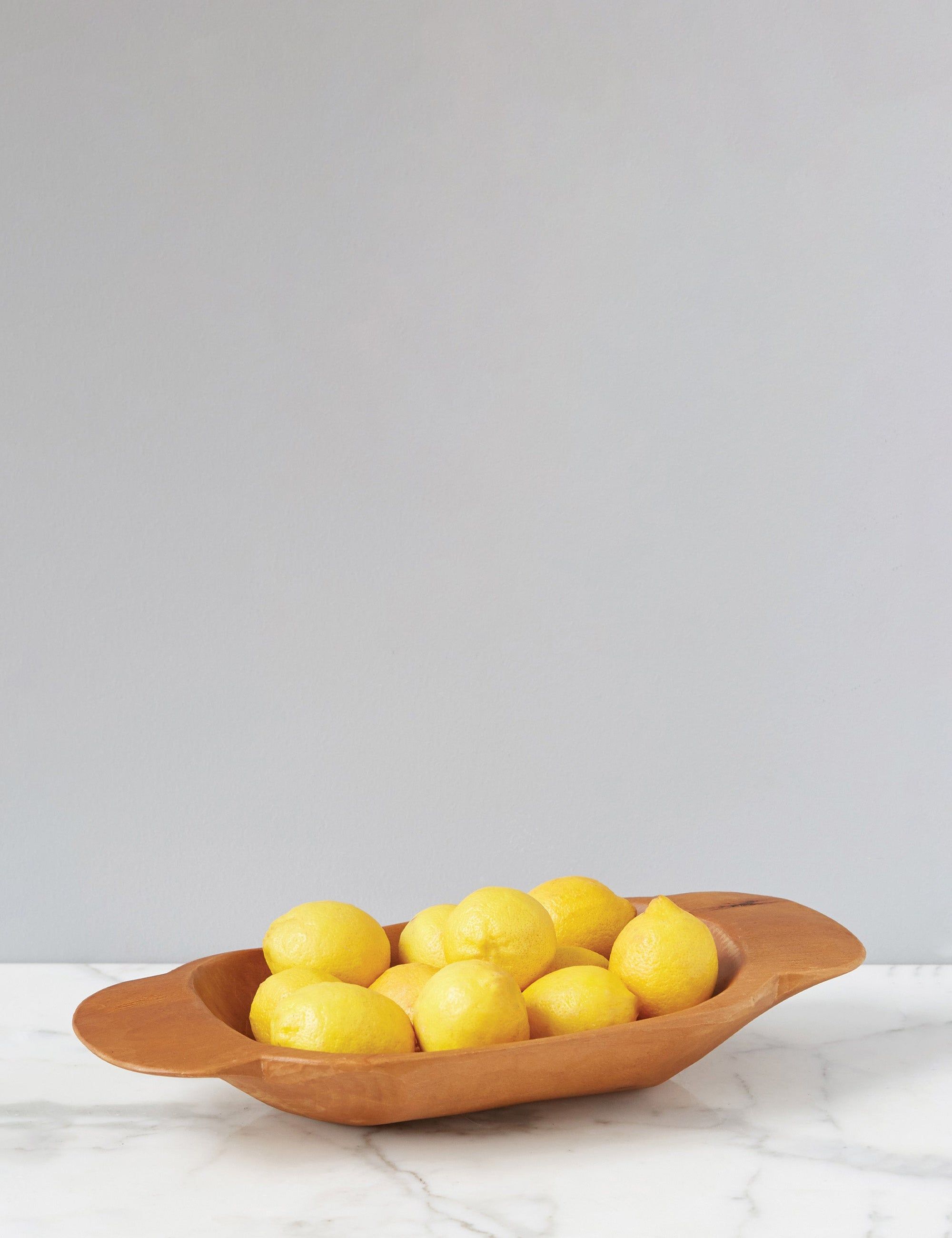 Natural Reclaimed Wood Handcrafted Dough Bowl - Small
