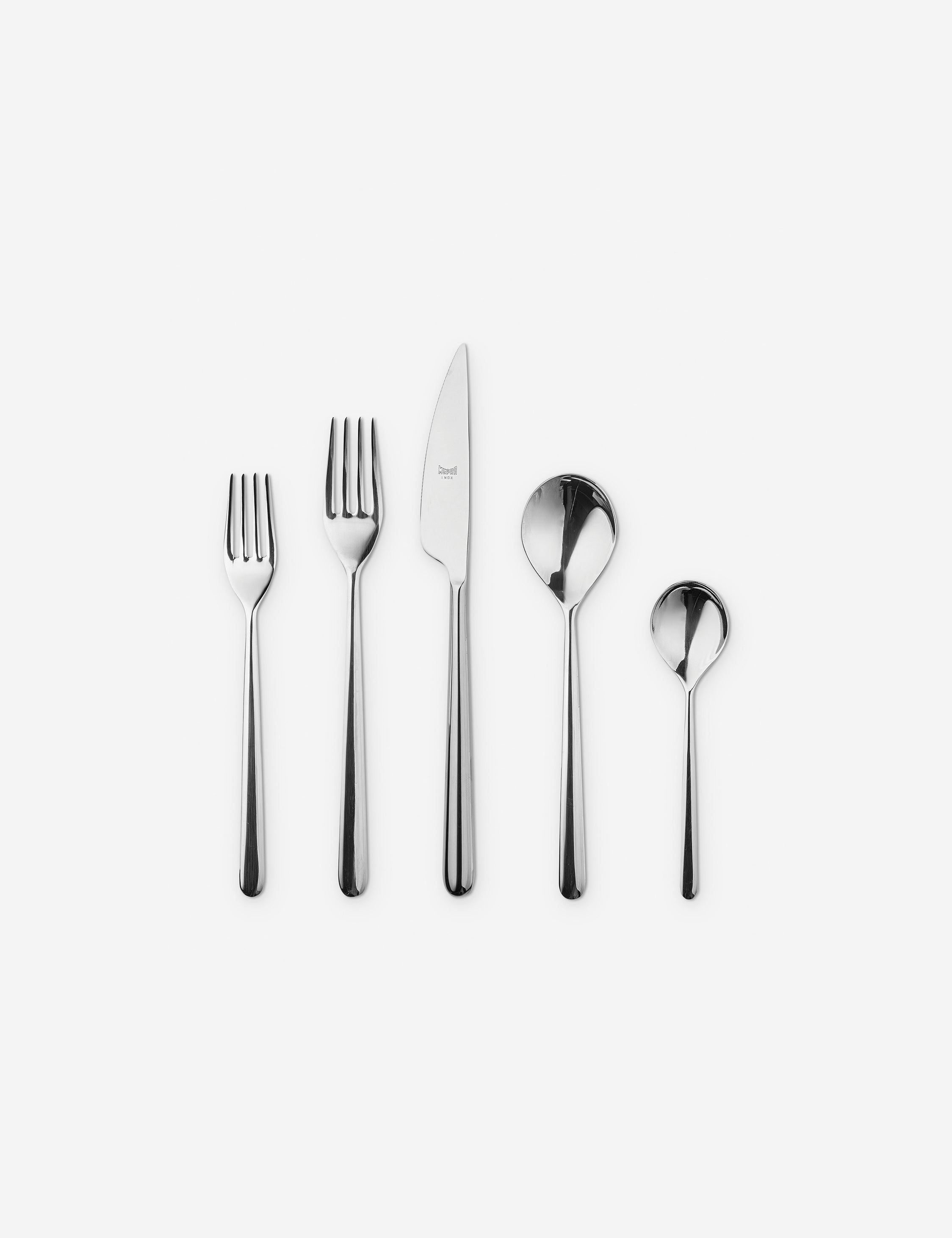 Linea Flatware 20-Piece Set by Mepra - Polished Stainless Steel