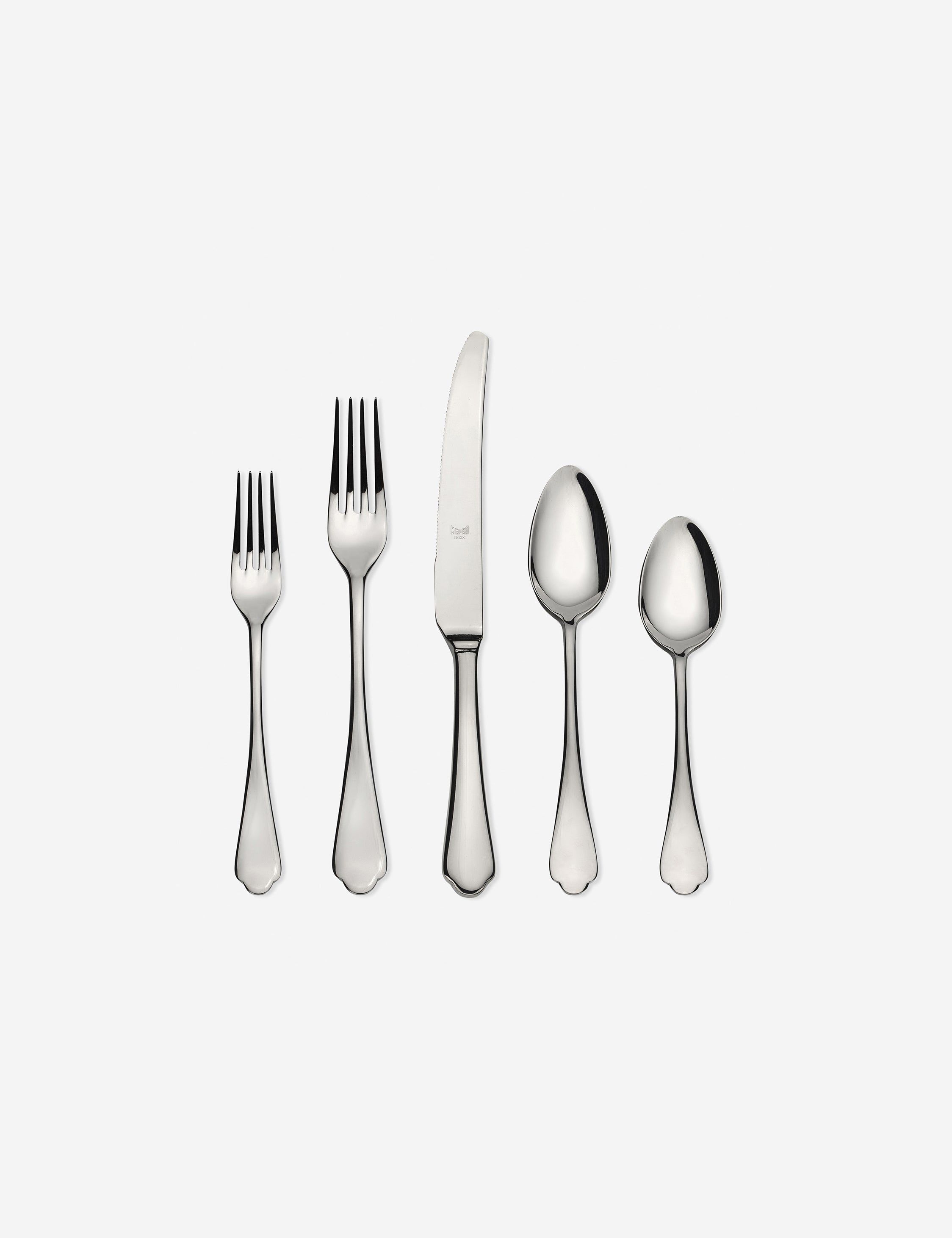 Dolce Vita 20-Piece Stainless Steel Flatware Set in Silver