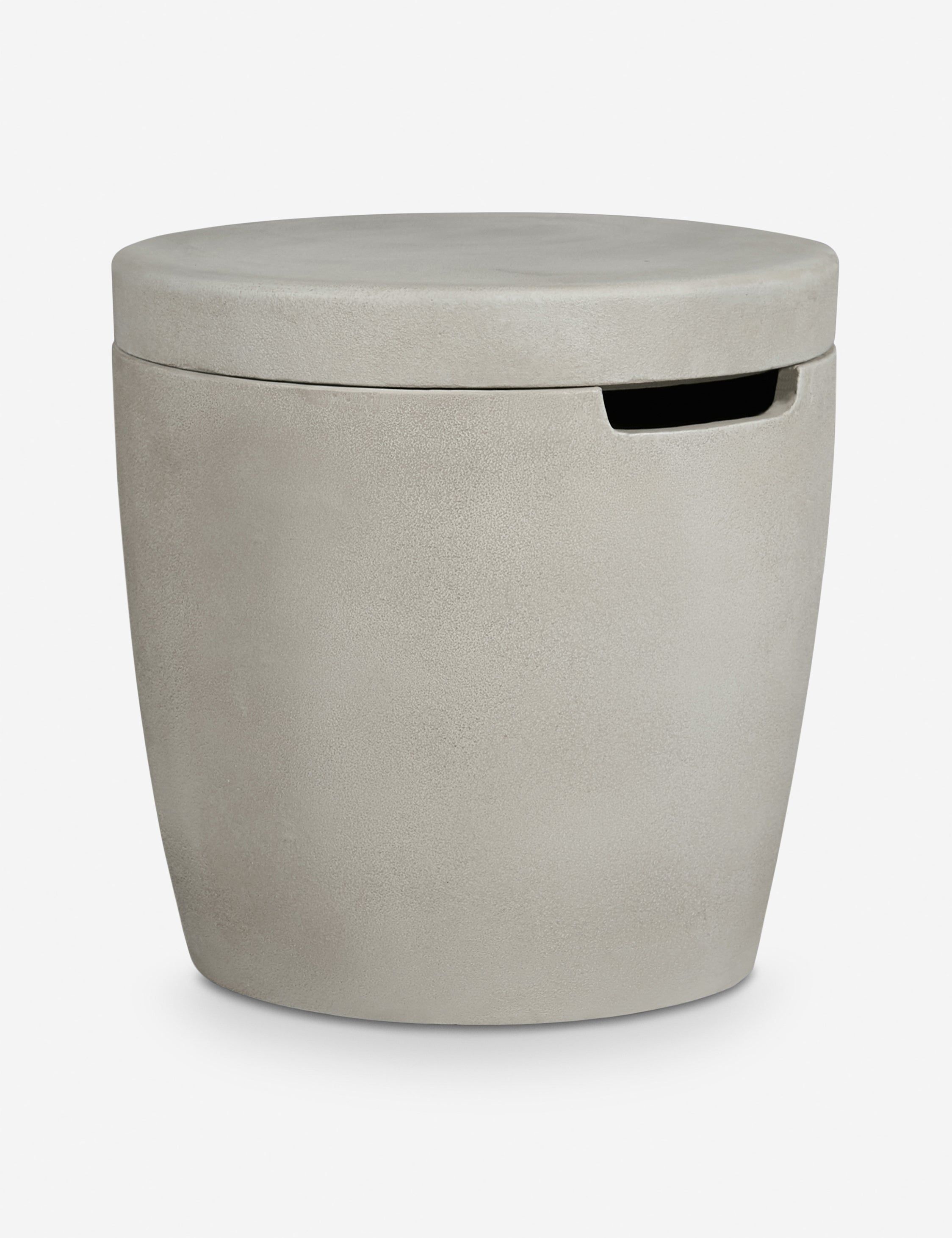 Fog Concrete Propane Tank Cover and Side Table